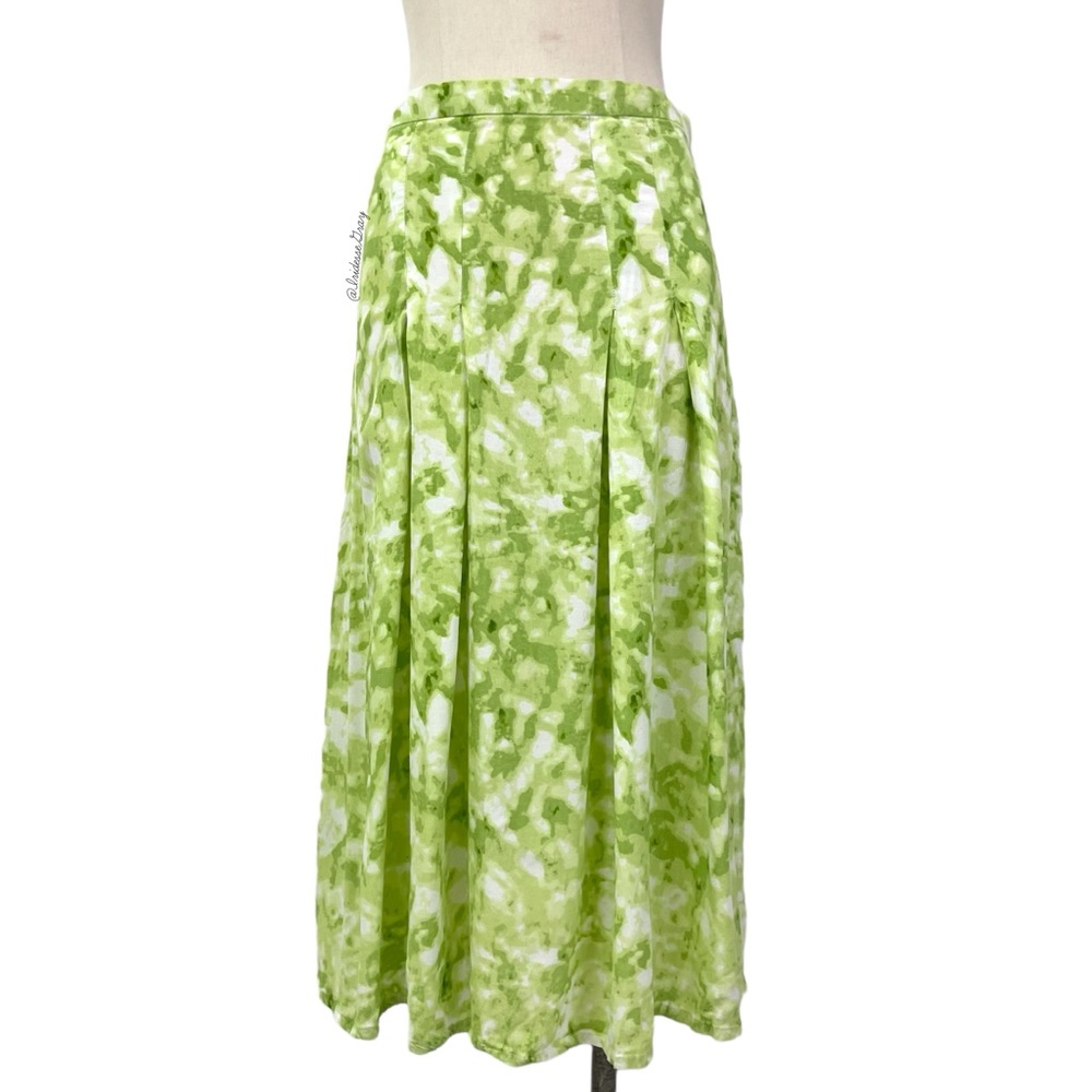 Faithfull the Brand- Flawed* Cuesta Midi Skirt in Roos Lime Tie Dye Medium